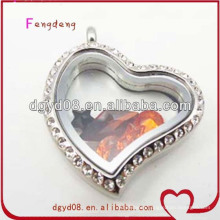 2015 New Arrival Silver Heart Shape Lockets Heart Lockets Jewelry